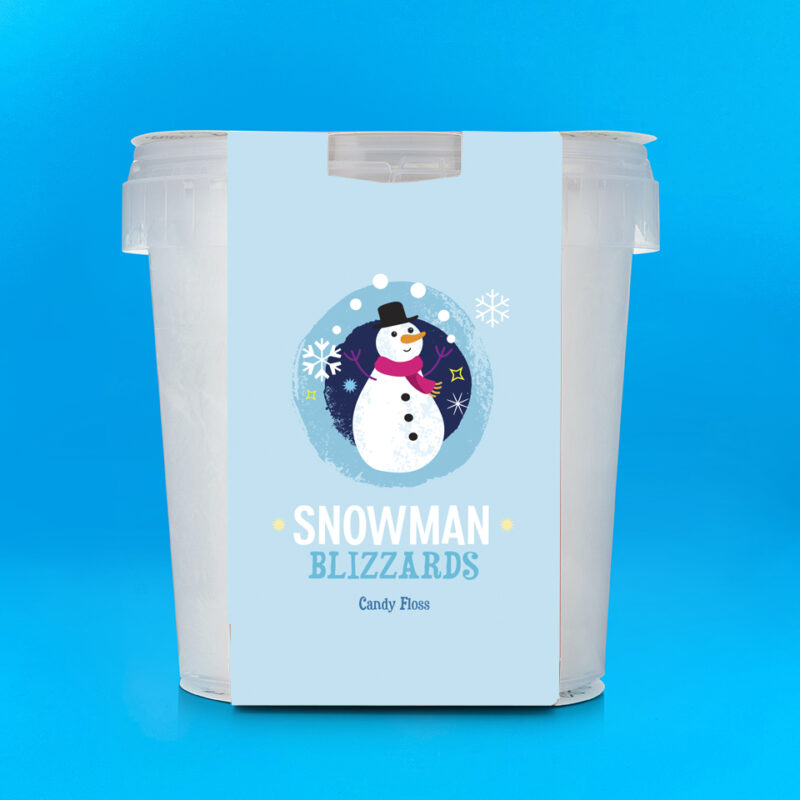 Snowman Blizzard Candy Floss Chewbz Retro Sweets